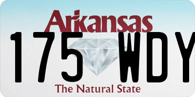 AR license plate 175WDY