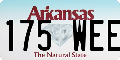 AR license plate 175WEE