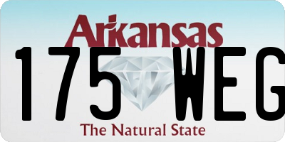 AR license plate 175WEG