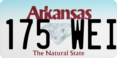 AR license plate 175WEI