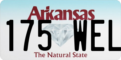 AR license plate 175WEL