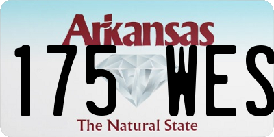 AR license plate 175WES