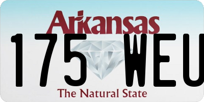 AR license plate 175WEU