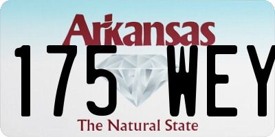 AR license plate 175WEY