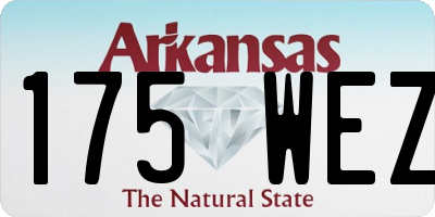 AR license plate 175WEZ