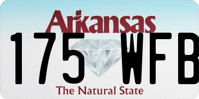 AR license plate 175WFB