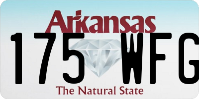 AR license plate 175WFG
