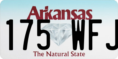 AR license plate 175WFJ