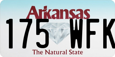 AR license plate 175WFK