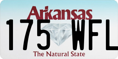 AR license plate 175WFL