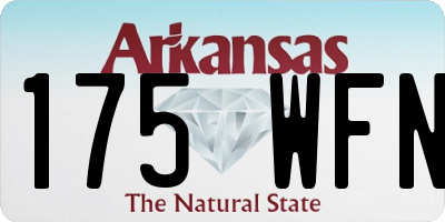 AR license plate 175WFN