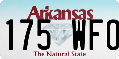 AR license plate 175WFO