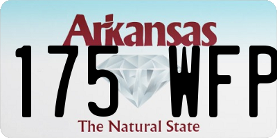 AR license plate 175WFP