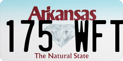 AR license plate 175WFT
