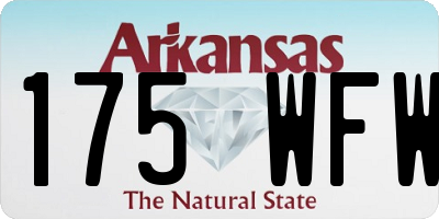 AR license plate 175WFW