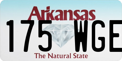 AR license plate 175WGE