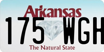 AR license plate 175WGH