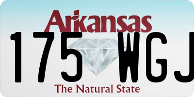 AR license plate 175WGJ