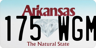 AR license plate 175WGM