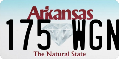 AR license plate 175WGN