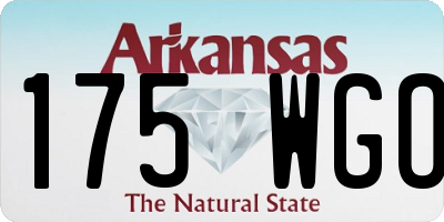 AR license plate 175WGO