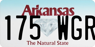 AR license plate 175WGR