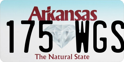 AR license plate 175WGS