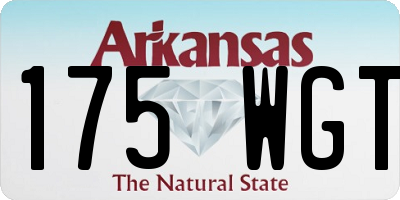 AR license plate 175WGT