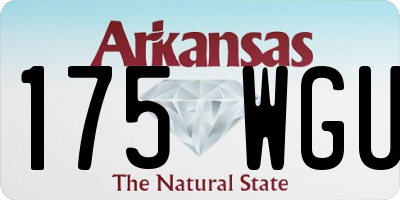 AR license plate 175WGU
