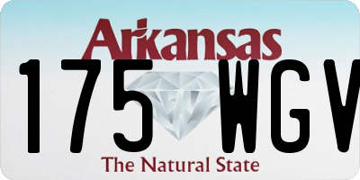 AR license plate 175WGV