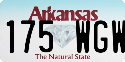 AR license plate 175WGW