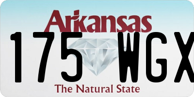 AR license plate 175WGX