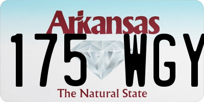 AR license plate 175WGY