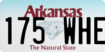 AR license plate 175WHE