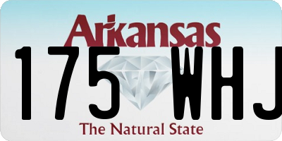 AR license plate 175WHJ