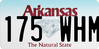 AR license plate 175WHM