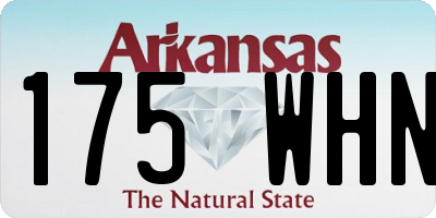 AR license plate 175WHN