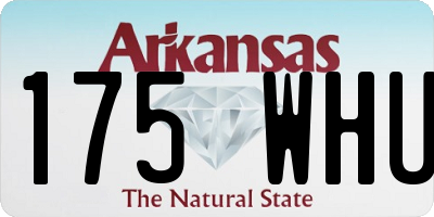 AR license plate 175WHU