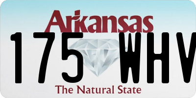 AR license plate 175WHV