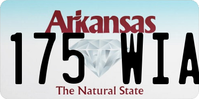 AR license plate 175WIA