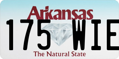 AR license plate 175WIE
