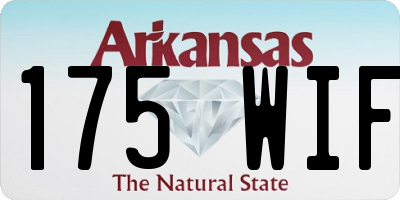 AR license plate 175WIF