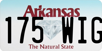 AR license plate 175WIG