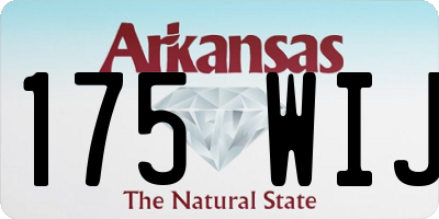 AR license plate 175WIJ