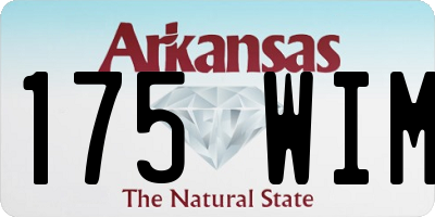 AR license plate 175WIM