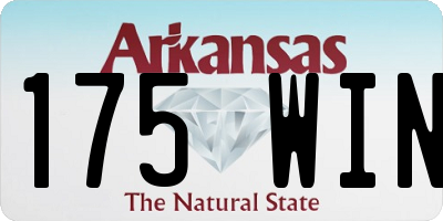AR license plate 175WIN