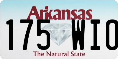AR license plate 175WIO