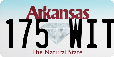 AR license plate 175WIT