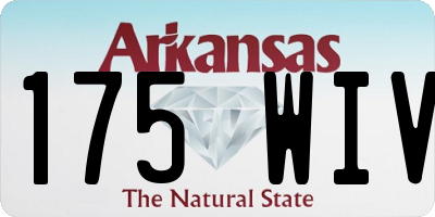 AR license plate 175WIV