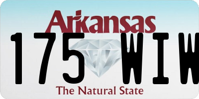 AR license plate 175WIW